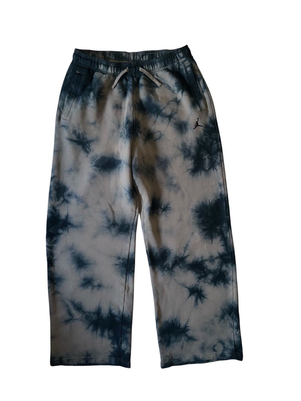 Jordan Women's Heritage Tie-Dye Fleece Sweatpants Large Olive Grey & Black
